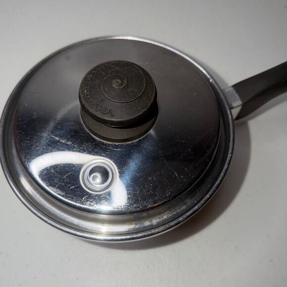 Vintage Saladmaster Stainless Steel 18-8 Tri-Clad 7" Saucepot with Vapo Lid - Picture 1 of 7